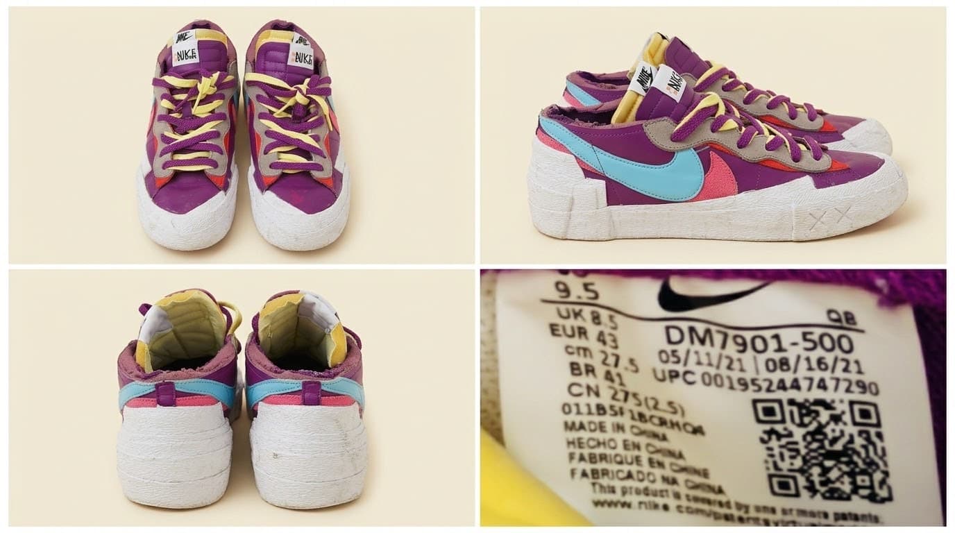Nike x sacai x KAWS Blazer Low "Purple Dusk" - Men's US 9.5 (27.5cm) — photo 1